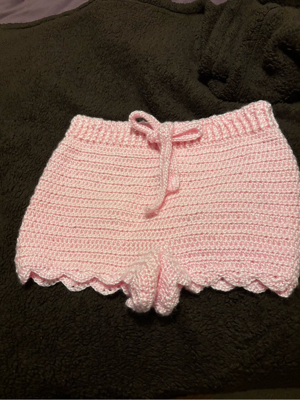 Pink Crochet handmade shorts